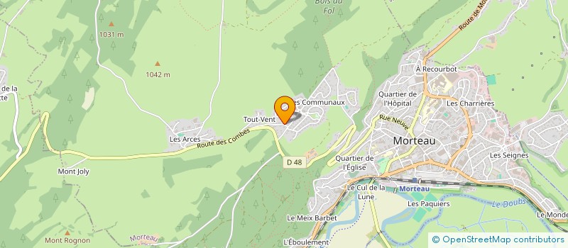 localisation de l'entreprise JS IMMO  MORTEAU