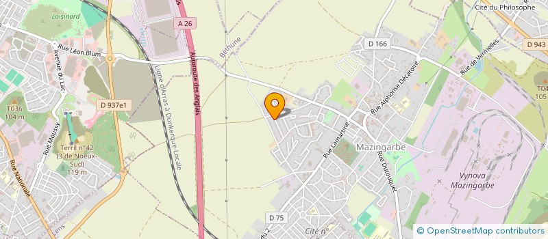 localisation de l'entreprise JS IMMO  MAZINGARBE