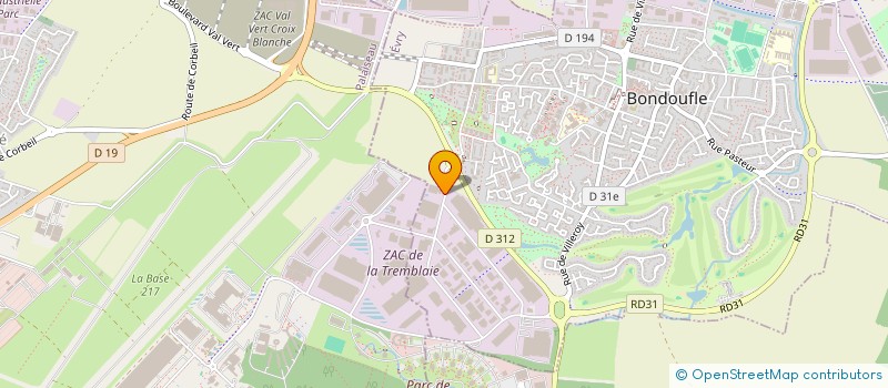 localisation de l'entreprise JS INTER  BONDOUFLE