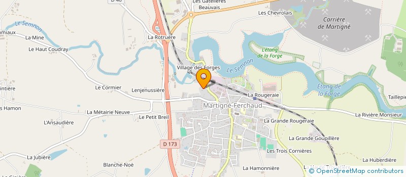 localisation de l'entreprise JS INVEST  MARTIGNE-FERCHAUD