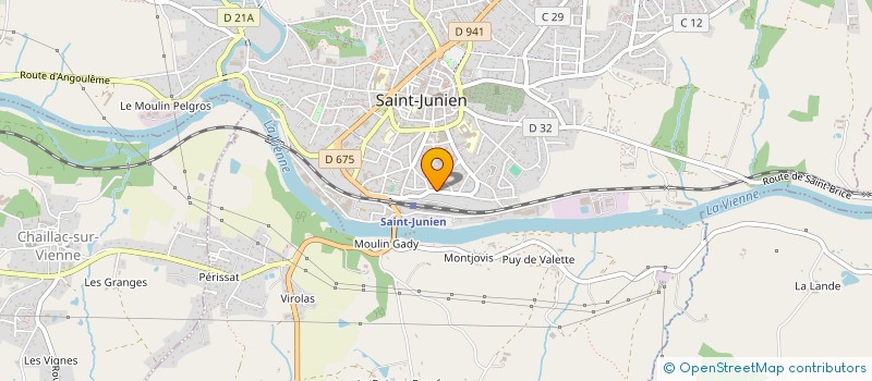 localisation de l'entreprise JS LAMARTINE  SAINT-JUNIEN