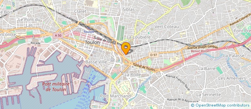 localisation de l'entreprise JS PACA à TOULON