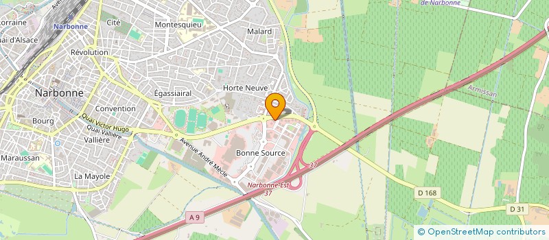 localisation de l'entreprise JS PATRIMOINE  NARBONNE