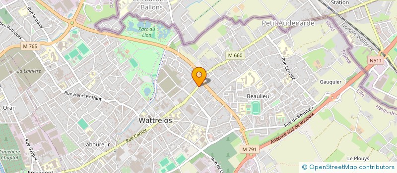 localisation de l'entreprise JS PLATRERIE à WATTRELOS