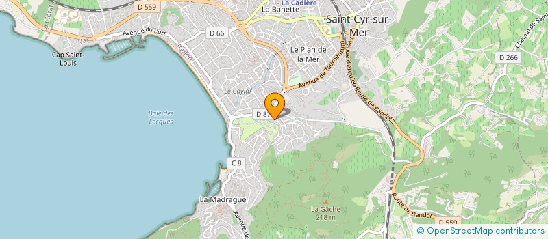 localisation de l'entreprise JS PLOMBERIE SERVICES à SAINT-CYR-SUR-MER