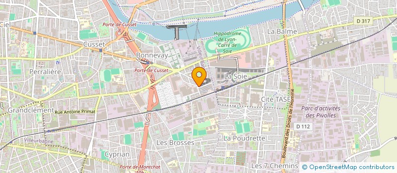 localisation de l'entreprise JS ROBINETTERIE à VILLEURBANNE