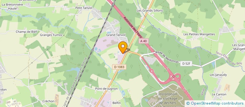 localisation de l'entreprise JS TANVOL à VIRIAT