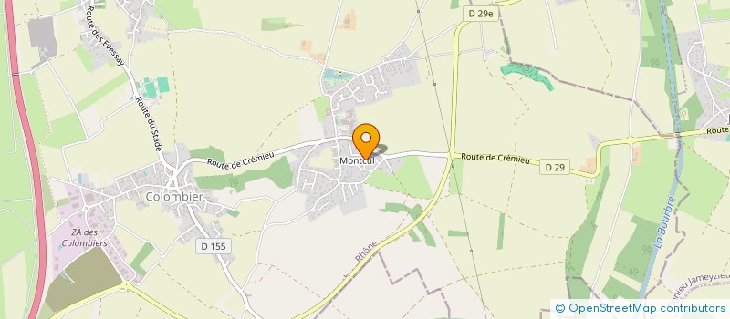 localisation de l'entreprise JS TRANSPORTS  COLOMBIER-SAUGNIEU