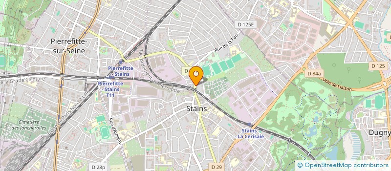 localisation de l'entreprise JS2A à STAINS