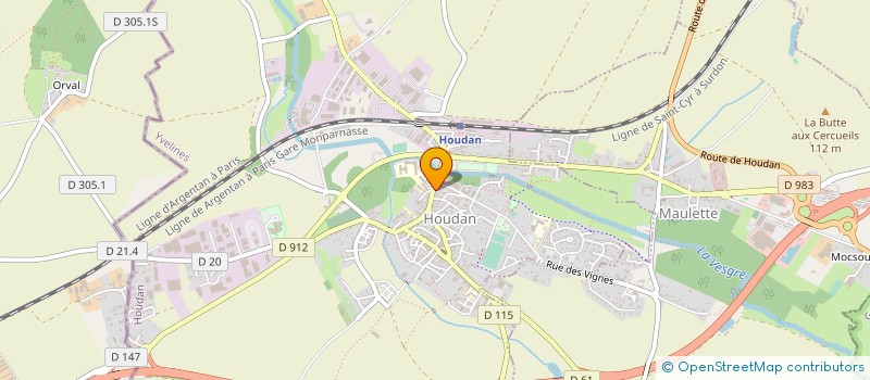 localisation de l'entreprise JS2B  HOUDAN