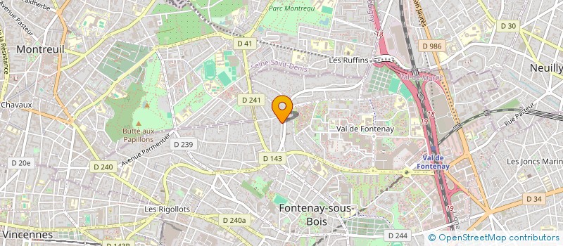 localisation de l'entreprise JS2E à FONTENAY-SOUS-BOIS