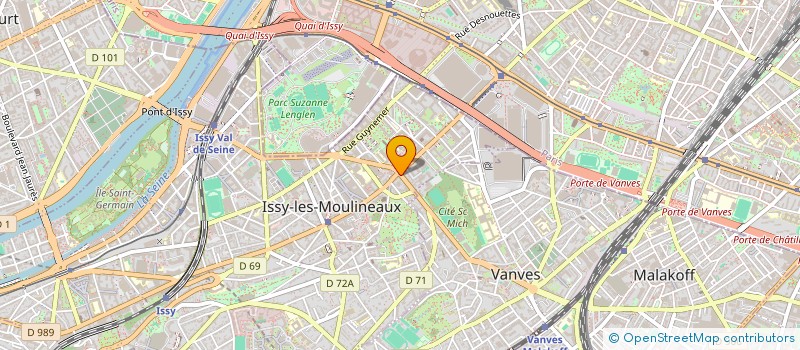 localisation de l'entreprise JS2L à ISSY-LES-MOULINEAUX