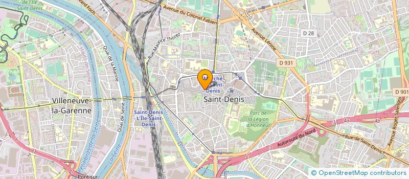 localisation de l'entreprise JSA à SAINT-DENIS