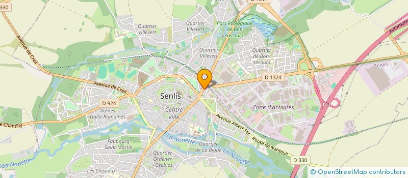 localisation de l'entreprise JSA  SENLIS