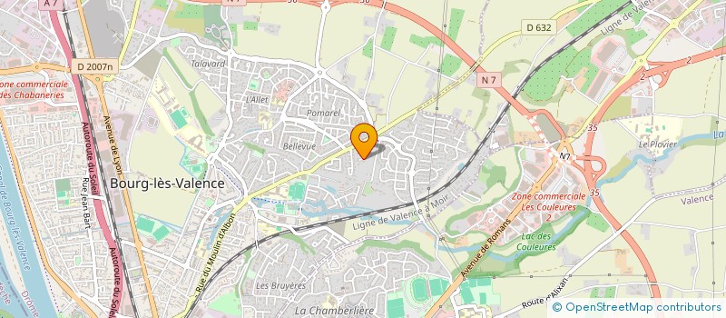 localisation de l'entreprise JSA DIFFUSION à VALENCE
