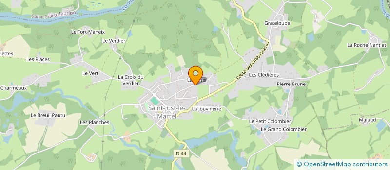 localisation de l'entreprise JSA SCI à SAINT-JUST-LE-MARTEL