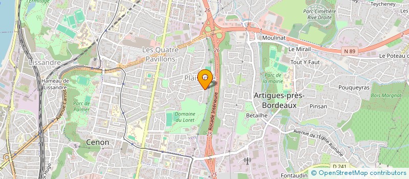 localisation de l'entreprise JSAD  CENON