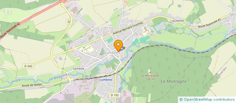 localisation de l'entreprise JSB FERMETURES à LUMBRES