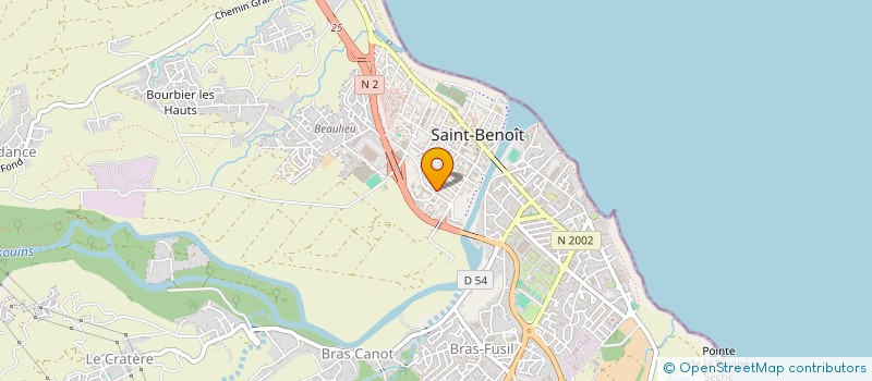 localisation de l'entreprise JSB GYMNASTIQUE à SAINT-BENOIT