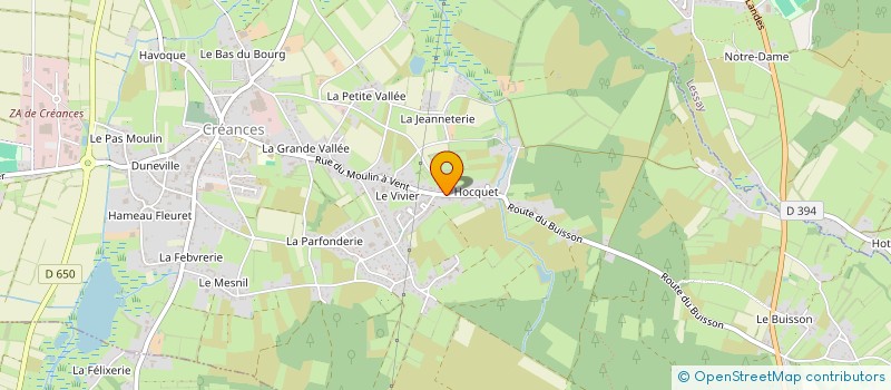 localisation de l'entreprise JSB INV à CREANCES