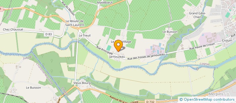 localisation de l'entreprise JSB INVEST à COGNAC