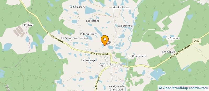 localisation de l'entreprise JSB INVEST  GY-EN-SOLOGNE