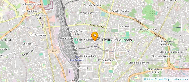 localisation de l'entreprise JSB PEINTURE à FLEURY-LES-AUBRAIS