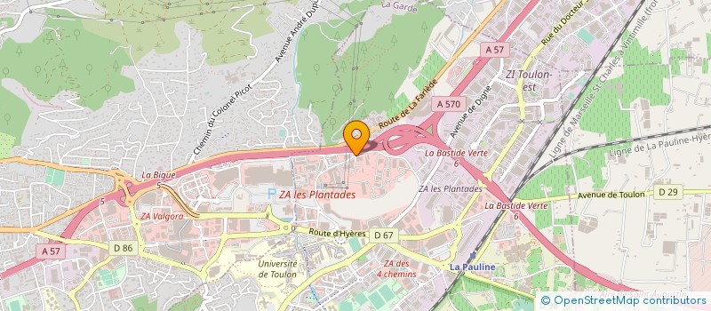 localisation de l'entreprise JSB PRODUCTION  LA GARDE