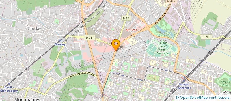 localisation de l'entreprise JSB RESTAURATION à SARCELLES