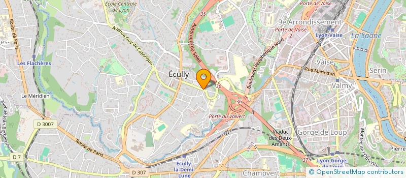localisation de l'entreprise JSC à ECULLY