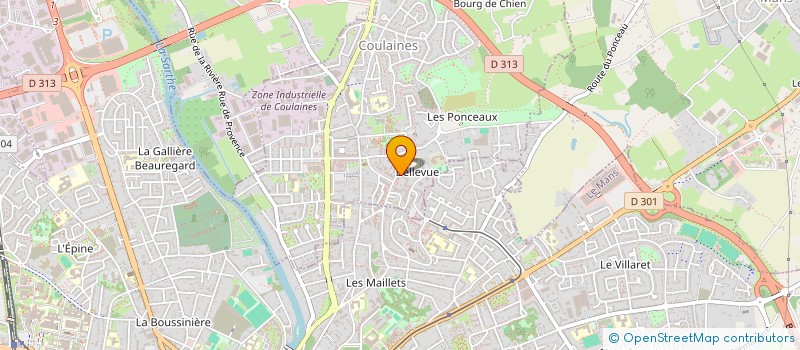 localisation de l'entreprise JSC JEUNESSE SPORTIVE  COULAINES