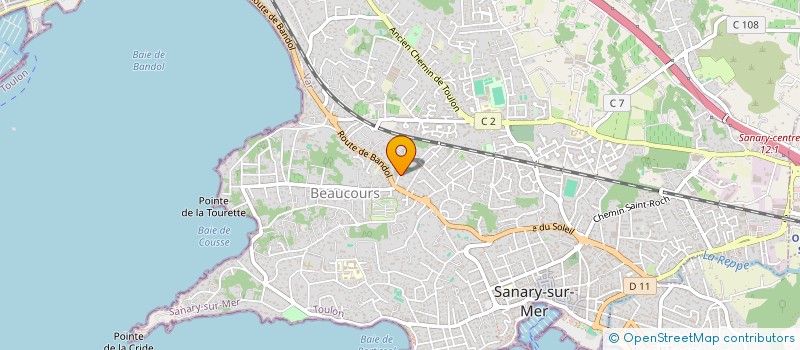 localisation de l'entreprise JSCARD à SANARY-SUR-MER