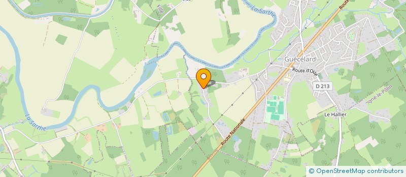 localisation de l'entreprise JSCF  GUECELARD