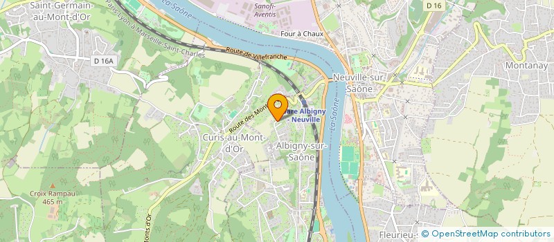 localisation de l'entreprise JSCI  ALBIGNY-SUR-SAONE