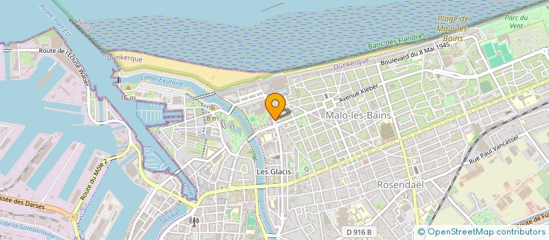 localisation de l'entreprise JSCL HOLDING à DUNKERQUE