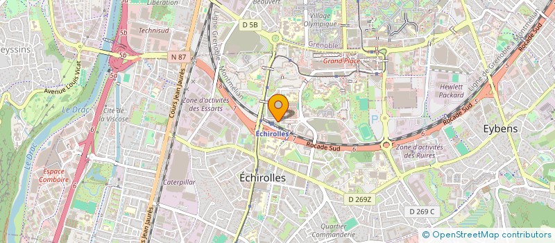 localisation de l'entreprise JSD GESTION  ECHIROLLES