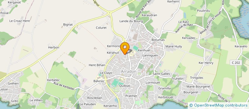 localisation de l'entreprise JSD IMMO  ARRADON