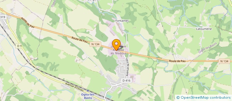 localisation de l'entreprise JSE à OGEU-LES-BAINS