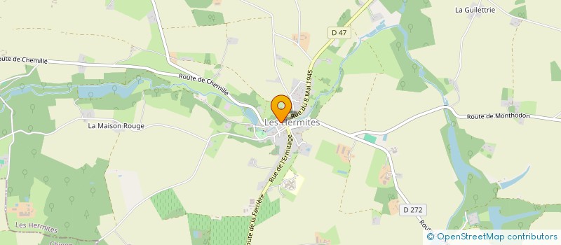 localisation de l'entreprise JSE  LES HERMITES