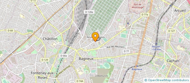 localisation de l'entreprise JSF COURTAGE à BAGNEUX