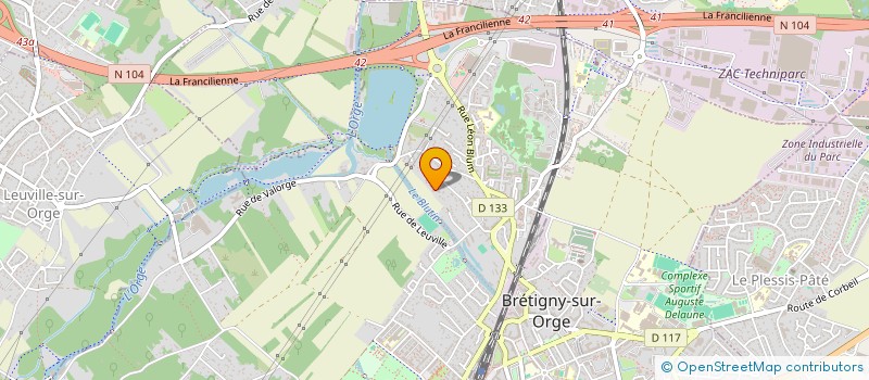 localisation de l'entreprise JSF IMMOBILIER à BRETIGNY-SUR-ORGE