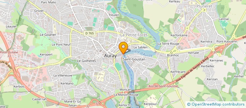 localisation de l'entreprise JSG à AURAY