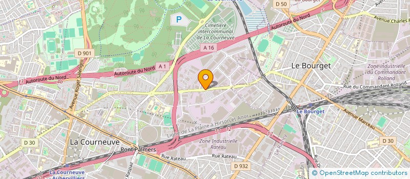 localisation de l'entreprise JSH à LA COURNEUVE