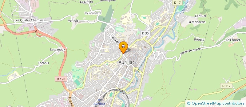 localisation de l'entreprise JSH à AURILLAC