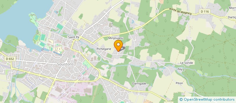 localisation de l'entreprise JSJ  SOUSTONS