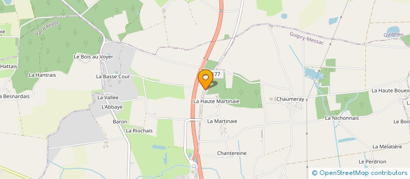 localisation de l'entreprise JSJP  GUIPRY-MESSAC