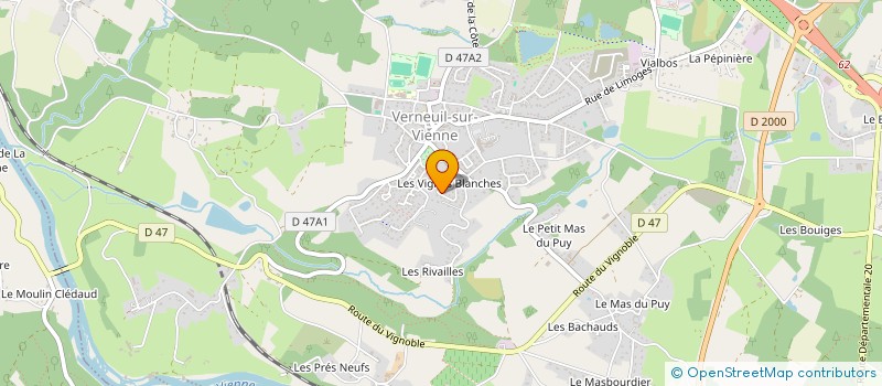 localisation de l'entreprise JSK IMMO 87  VERNEUIL-SUR-VIENNE