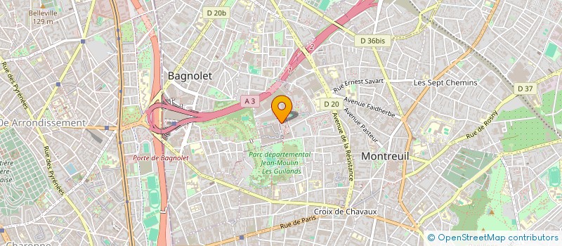 localisation de l'entreprise JSKM ELEC à MONTREUIL