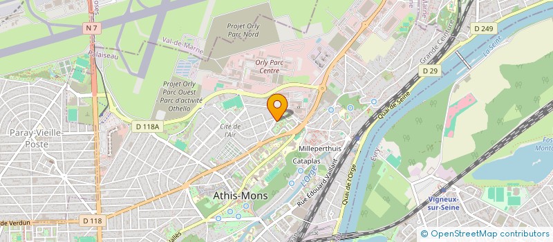 localisation de l'entreprise JSKM FIBRE OPTIQUE à ATHIS-MONS