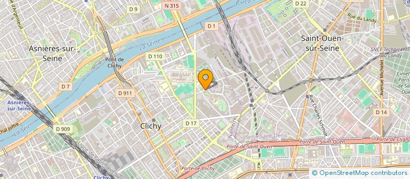 localisation de l'entreprise JSKM FIBRE OPTIQUE à CLICHY